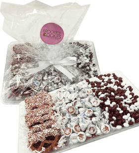 Peppermint Candy Delight Gift Tray PNG