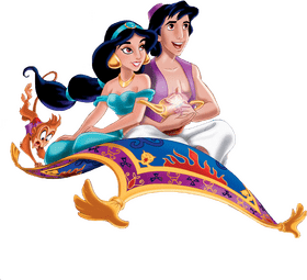 Enchanting Jasmine Tea Adventure on a Magic Carpet PNG