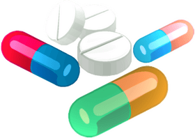 Colorful Pill Collection for Health and Wellness PNG