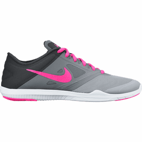 Dynamic Gray and Pink Performance Shoe PNG