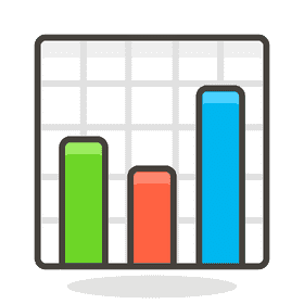 Colorful Growth Bar Chart Representation PNG