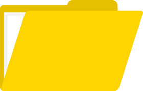 Bright Yellow File Folder for Organization PNG