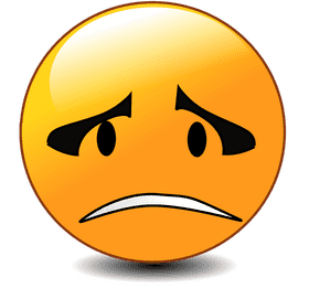 Sad Emoticon Expressing Sorrow and Disappointment PNG