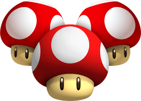 Mushroom Trio of Joyful Adventure PNG