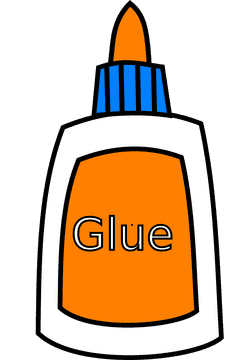 Bright Orange Glue for Creative Projects PNG