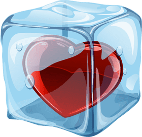 Ice Cube Heart A Chill of Love PNG