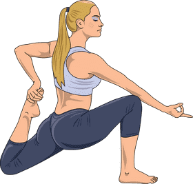 Dynamic Yoga Flow Mastering Balance and Strength PNG