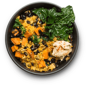 Colorful Presentation of Healthy Grain Bowl PNG