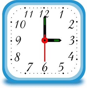 Classic Round Wall Clock Design PNG