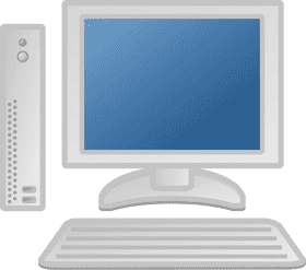Sleek Modern Desktop Computer Setup PNG