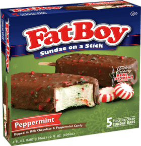 Peppermint Candy Sundae Delight on a Stick PNG