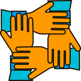 Teamwork Unity in Every Hand PNG