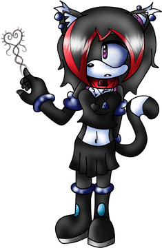 Emo Cat Enigma A Gothic Charm PNG