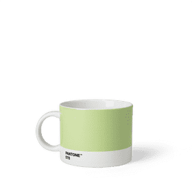 Elegant Green Tea Cup in Pantone 578 PNG