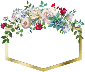 Elegant Floral Cascade A Celebration of Flowers PNG