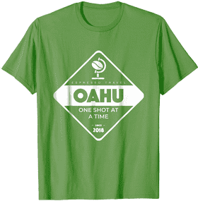 Oahu Espresso Machine Adventure T-Shirt PNG