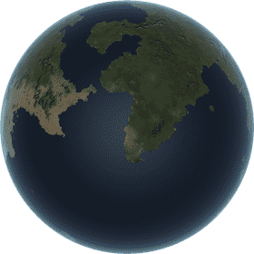 Beautiful Blue Green Planet PNG