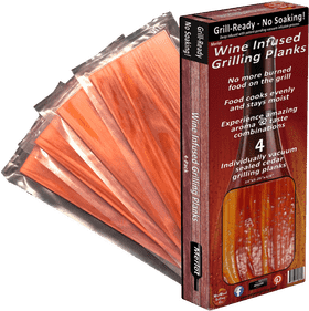 Barbecue Grill Wine-Infused Cedar Planks PNG