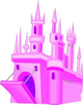 Enchanted Pink Castle of Dreams PNG