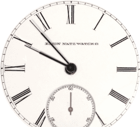 Elegant Elgin Pocket Watch Design PNG