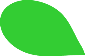 Vibrant Green Leaf Design PNG