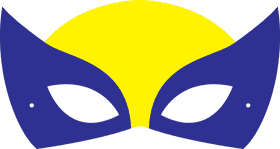 Vibrant Facial Mask for Creative Expressions PNG