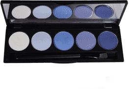 Serene Shades Blue Paint Palette Collection PNG