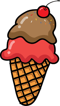 Delicious Double Scoop Ice Cream Delight PNG