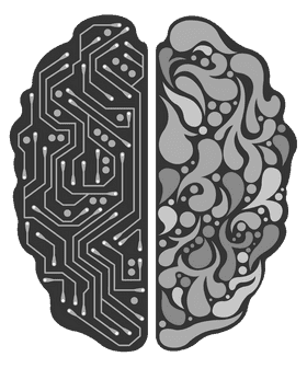 Artificial Intelligence Merging Logic and Creativity PNG