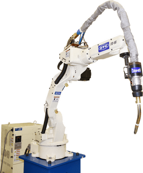 Advanced Welding Robot Arm System PNG