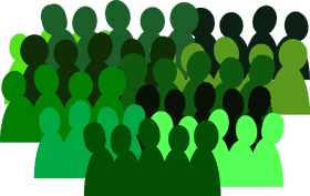 Teamwork United in Green Harmony PNG