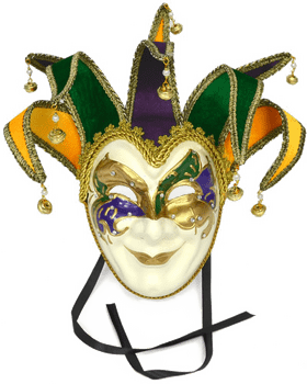 Festive Facial Mask for Carnival Celebrations PNG