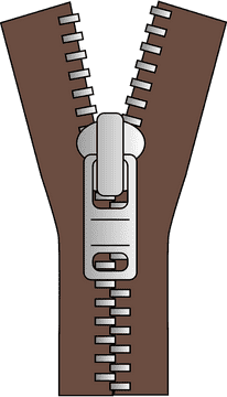 Classic Jacket Zipper Design for Outerwear PNG