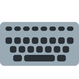 Modern Minimalist Keyboard Design PNG
