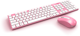 Stylish Pink Keyboard and Mouse Set PNG