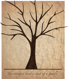 Tree of Family Bonds and Strength PNG