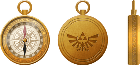 Golden Compass Rose of Destiny PNG