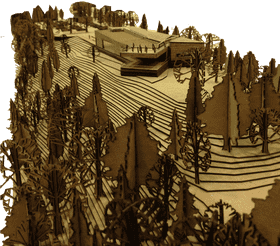 Serene University Campus Landscape Model PNG