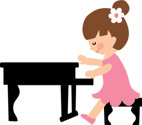 Joyful Moments with Piano Keys PNG