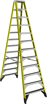 Bright Yellow Multi-Purpose Ladder for Every Task PNG
