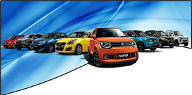 Colorful Car Showcase with Diverse Models PNG