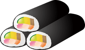 Sushi Rolls A Delightful Bite of Flavor PNG
