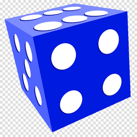 Blue Dice Game Adventure PNG