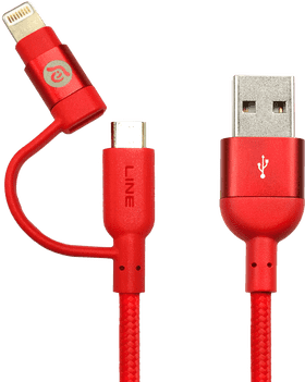 Red Cable Car Charging Duo PNG