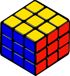 Colorful Puzzle Cube Challenge for Mind Games PNG