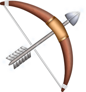 Artful Archery with a Classic Bow PNG