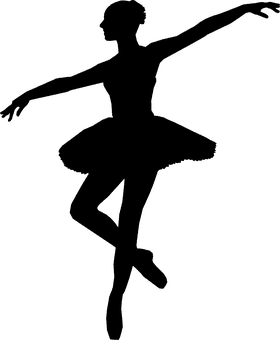 Graceful Dance of the Silhouette PNG