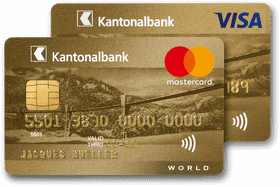Luxury Gold Credit Card Design with Dual Branding PNG