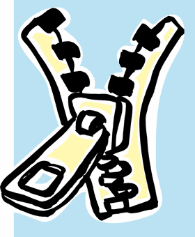 Stylish Jacket Zipper Design Illustration PNG