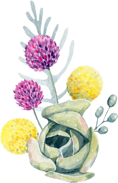 Vibrant Flower Bouquet of Joyful Colors PNG